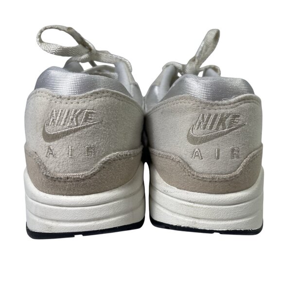 Nike Air Max 1 Sneakers Womens 11 Sandrift Athletic Running Shoes White Beige - Picture 6 of 9